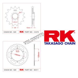 YAMAHA XTZ-660 TENERE 2008 - 2015 RK ÖN ARKA DİŞLİ TAKIM