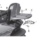 KYMCO GRAND DINK 125250 2000-2015UYUMLU ARKA ÇANTA TAŞIYICI ÇANTA DEMİRİ