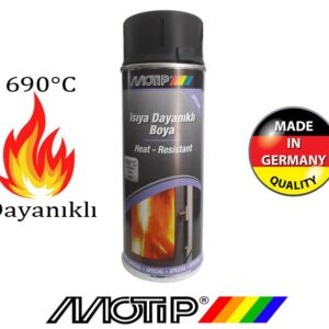 Motosiklet Egzoz Boyası 690 Derece Isıya Dayanıklı Motıp Mat Siyah Boya
