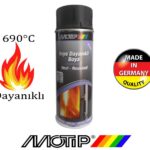 Motosiklet Egzoz Boyası 690 Derece Isıya Dayanıklı Motıp Mat Siyah Boya
