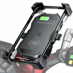 Knmaster TT-450WU Titreşim Engelleyici Tüm Motosikletlere Uyumlu Kablosuz ve Usb’li Telefon Tutucu