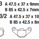 KAWASAKİ KX250 SUZUKİ RM80 YAMAHA YFM300 DİSK FREN BALATASI FA083