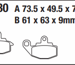 KAWASAKİ EX250 KX250 KL650 EBC DİSK FREN BALATASI FA130