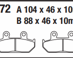 YAMAHA XT600 BRENTA DİSK FREN BALATASI ORGANİK FT3148 FA172