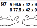 SUZUKİ AN400 KAWASAKİ EX300 YAMAHA YBR125 EBC DİSK FREN BALATAS SFA197HH