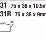 GAS GAS EC450 HONDA CR250 KAWASAKİ KLX250 BRENTA SİNTERLİ DİSK FREN BALATASI FT6101 FA131