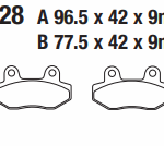 XTREME, GY 200, SUZUKİ AN 400, KAWASAKİ KL650 DİSK FREN BALATASI FA228