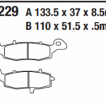 KAWASAKİ ZH2 ZR1100 SUZUKİ GSX600-750 DİSK FREN BALATASI FA229