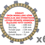 Cf Moto Sr 250 Debriyaj Balatası Takımı 6’Lı Orjinal 100-120-134 12 T