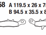 KAWASAKİ KX85 KL250 SUZUKİ RM85 EBC DİSK FREN BALATASI FA258TT