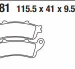 GOLD MOTOSİKLET DİSK FREN BALATASI S3 FA281-178