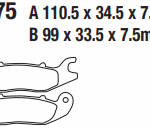 HONDA CBR125 MSX 125 MOTOSİKLET DİSK FREN BALATASI FA375