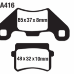 MOTOSİKLET DİSK FREN BALATASI FA416