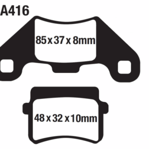 MOTOSİKLET DİSK FREN BALATASI FA416
