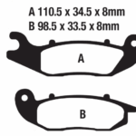 MOTOSİKLET DİSK FREN BALATASI FA465