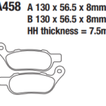 HARLEY DAVIDSON EBC DİSK FREN BALATASI YARI SİNTER FA458V