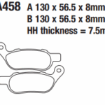 HARLEY DAVIDSON EBC DİSK FREN BALATASI YARI SİNTER FA458V