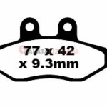 YAMAHA XC 125 BRENTA DİSK FREN BALATASI ORGANİK FT3077 FA393
