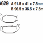 GOLD Honda Msx, Cbr 125, Crf 250-L Rally, Bn Tnt 125, Gsx-R 125 Nk-250 Sr Arka Fren Balatası S3-311 FA629