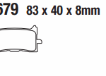 HONDA CBR 125R CB 250R UYUMLU MOTOSİKLET DİSK BALATASI 06455-MJP-652 FA679