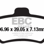 PEUGEOT MET400POLARIS 330400700 UYUMLU BRENTA DİSK FREN BALATASI FT4157 FA650