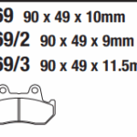 HONDA CBR 1000 FGL 1500 SE GOLDWİNG UYUMLU DiSK FREN BALATASI AD-050 FA69