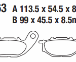 YAMAHA MOTOSİKLET DİSK FREN BALATASI 1WD-25805-00 FA663