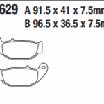 TRW CRF250L, MSX125, CBR125R, GSXR125 SİNTER ARKA FREN BALATASI MCB867SI FA629