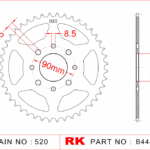 Ktm Duke 125 Duke 200 Rk Japon 41-T Çelik Arka Dişli