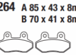 Sym Jet-X 125 Jet-14 Symphony st X-pro 125 Orbit 50/100 Mio 50 Orjinal Ön Fren Balatası (45105-AJF-000-A-9)(FA264)