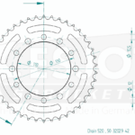 Kawasaki Er-5 ER500 Esjot Ön Arka Dişli Takımı (42T-17T) 5.20