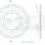 Honda Cbf 1000 (06-09) Esjot 5.30 Ön Arka Dişli (43T-16T)