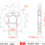 Ktm Duke Rc Adventure 250 / 390 Rk (Japon) 520 Ön Dişli 15-T