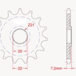 Honda Crf 250 R Oem Ön Dişli 5.20 14-T
