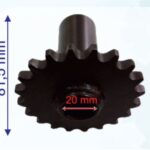 ATV ÖN DİŞLİ 428-18T İÇ 20 mm UZUNLUK 81 Mm 19 Freze