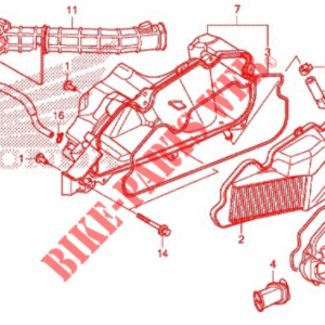 HONDA SPACY 110 ALPHA HAVA FİLTRE KUTUSU UFAK HORTUM (17215-K48-A00)