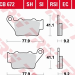 TRW KTM, BAJAJ, BMW SİNTERLİ ARKA FREN DİSK BALATASI MCB672SH FA213