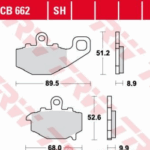 TRW KAWASAKİ ZX6RR Z1000 GPZ1100 DİSK FREN BALATASI SİNTERLİ FA192 (MCB662SH)