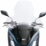 GP Kompozit Honda PCX 125 / 150 2021-2024 Uyumlu Elcikli Ön Cam Şeffaf