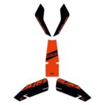 GP Kompozit KTM Duke 250 2024 Uyumlu Tank Pad Seti Turuncu