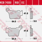 TRW BMW HUSQVARNA KTM UYUMLU SİNTERLİ DİSK FREN BALATASI FA368 (MCB743SI)