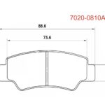 Atv Utv CF400 Cforce 450 CF500 520 550 Zforce 600 625 800 850 1000 Uforce Arka Fren Balatası 7020-0810A0  FA747