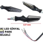 MOTOSİKLET LED SİNYAL TAKIMI SARI IŞIK PARKLI