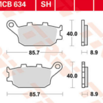 TRW KAWASAKİ HONDA YAMAHA SUZUKİ DİSK FREN BALATASI SİNTER FA174 MCB634SH